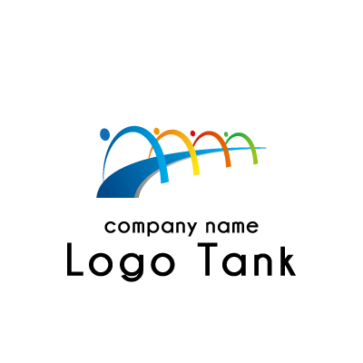 「人と企業の心の架け橋」がテーマのロゴ