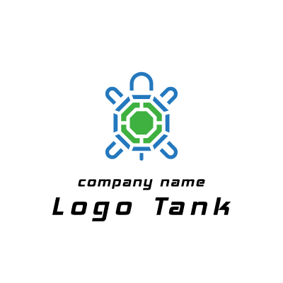 シンプルな亀のロゴ