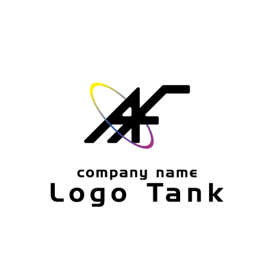 Afを組み合わせたシンプルスタイリッシュなロゴマークです ロゴタンク 企業 店舗ロゴ シンボルマーク格安作成販売