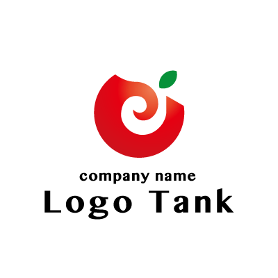 赤い渦巻き模様のロゴ ロゴタンク 企業 店舗ロゴ シンボルマーク格安作成販売