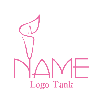 カラーの花のロゴマーク ロゴタンク 企業 店舗ロゴ シンボルマーク格安作成販売