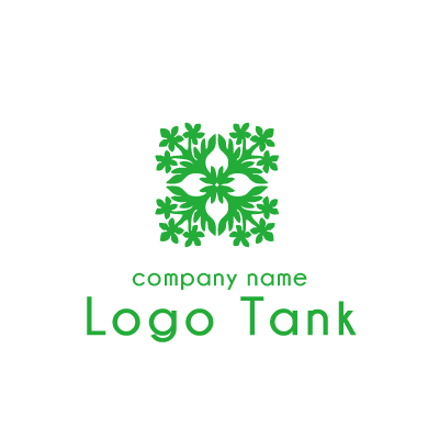 ハワイアンキルトがモチーフのロゴ ロゴタンク 企業 店舗ロゴ シンボルマーク格安作成販売