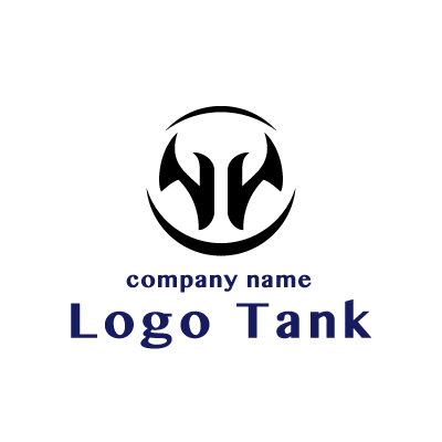 コウモリをイメージしたロゴ ロゴタンク 企業 店舗ロゴ シンボルマーク格安作成販売