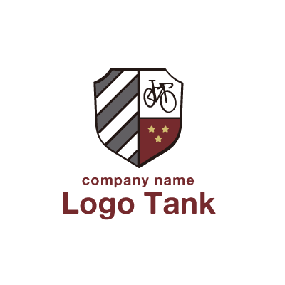 ロードバイクとエンブレムのロゴ ロードバイク / 自転車 / サイクル / ショップ /,ロゴタンク,ロゴ,ロゴマーク,作成,制作