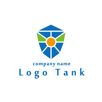 盾をモチーフにしたロゴ ロゴタンク 企業 店舗ロゴ シンボルマーク格安作成販売