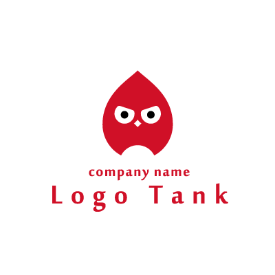 赤いキャラクターのロゴ ロゴタンク 企業 店舗ロゴ シンボルマーク格安作成販売