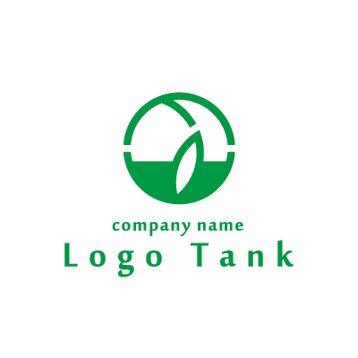 自然をイメージしたデザインのロゴ