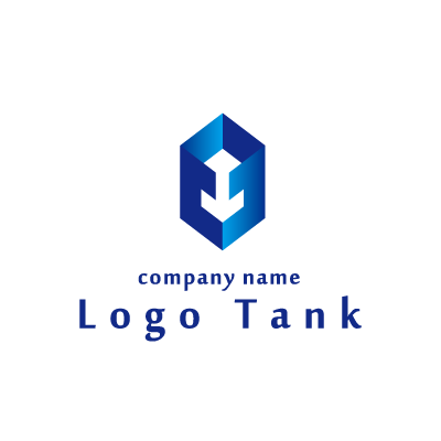 立体的なデザインのロゴ