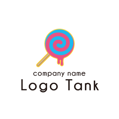 ペロペロキャンディーのロゴ ロゴタンク 企業 店舗ロゴ シンボルマーク格安作成販売