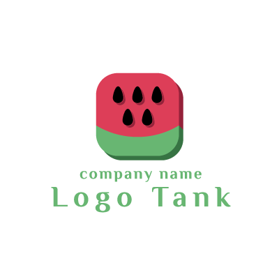 スイカのロゴ ロゴタンク 企業 店舗ロゴ シンボルマーク格安作成販売
