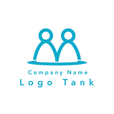 人の繋がりのロゴ ロゴタンク 企業 店舗ロゴ シンボルマーク格安作成販売