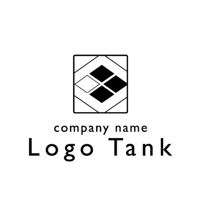 武田菱がモチーフの和モダンなロゴ ロゴタンク 企業 店舗ロゴ シンボルマーク格安作成販売