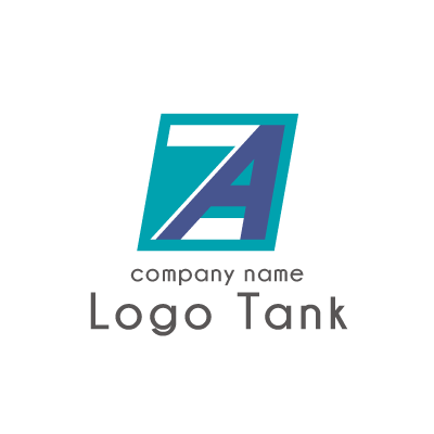 AとZの爽やかカラーのロゴ 三角 / A / Z / アルファベット /,ロゴタンク,ロゴ,ロゴマーク,作成,制作