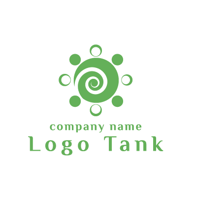 はなまるをモチーフにしたロゴ ロゴタンク 企業 店舗ロゴ シンボルマーク格安作成販売