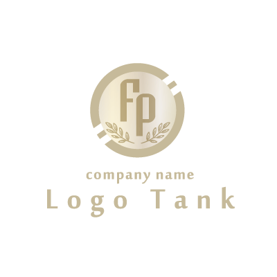 コインモチーフのイニシャルFPのロゴ 金融 / ファイナンシャルプランナー / ロゴ / 作成 / 販売 /,ロゴタンク,ロゴ,ロゴマーク,作成,制作