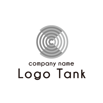 波紋 音波 電波をイメージしたロゴ ロゴタンク 企業 店舗ロゴ シンボルマーク格安作成販売