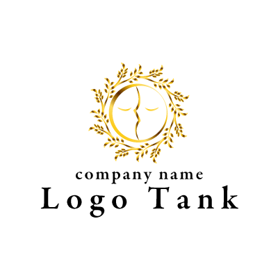 リースと月 太陽のロゴ ロゴタンク 企業 店舗ロゴ シンボルマーク格安作成販売