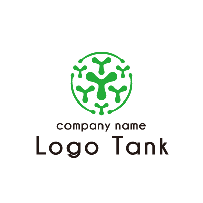 新芽をイメージしたロゴ ロゴタンク 企業 店舗ロゴ シンボルマーク格安作成販売