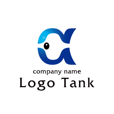 魚のイラストのロゴ