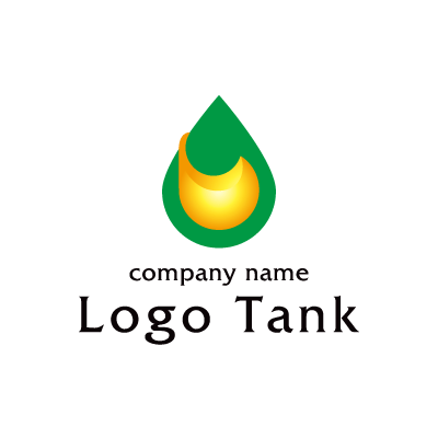 緑とオレンジ 黄色のロゴ ロゴタンク 企業 店舗ロゴ シンボルマーク格安作成販売