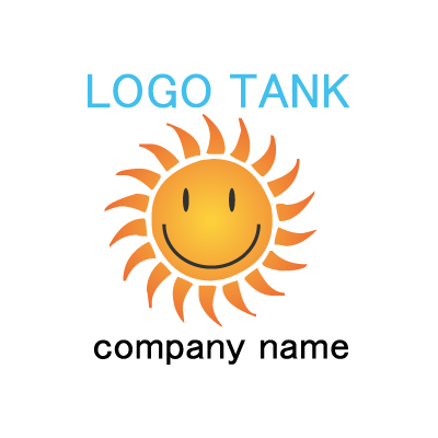 温かみのある太陽のイラストロゴ ロゴタンク 企業 店舗ロゴ シンボルマーク格安作成販売