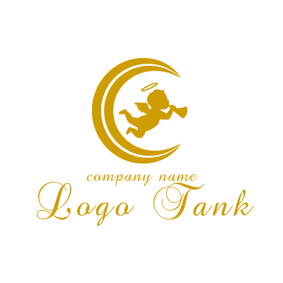 Cと天使のロゴ ロゴタンク 企業 店舗ロゴ シンボルマーク格安作成販売
