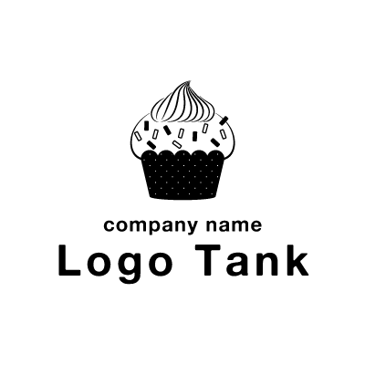 カップケーキのロゴ ロゴタンク 企業 店舗ロゴ シンボルマーク格安作成販売