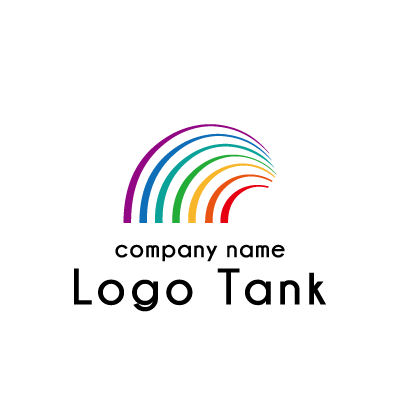 虹のロゴ ロゴタンク 企業 店舗ロゴ シンボルマーク格安作成販売