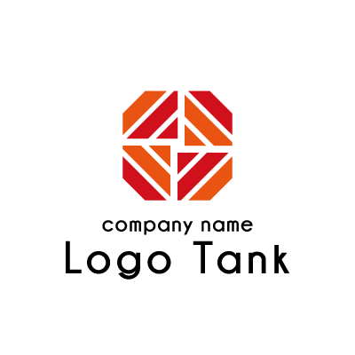 幾何学模様のモダンなロゴ ロゴタンク 企業 店舗ロゴ シンボルマーク格安作成販売