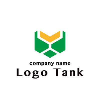幾何学的なデザインのロゴ