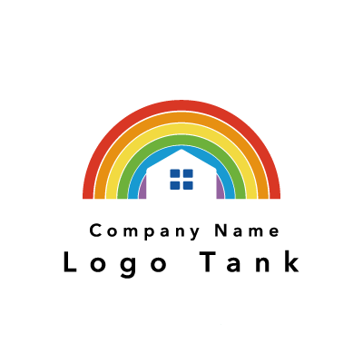 虹と家のロゴ