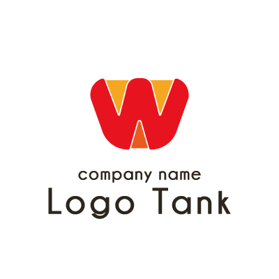 Wのロゴ IT / ネットサービス / flame / コンサルタント / 士業 / 製造 / 設備 / 食品 / 小売 / 販売 / 飲食店 / フード /,ロゴタンク,ロゴ,ロゴマーク,作成,制作