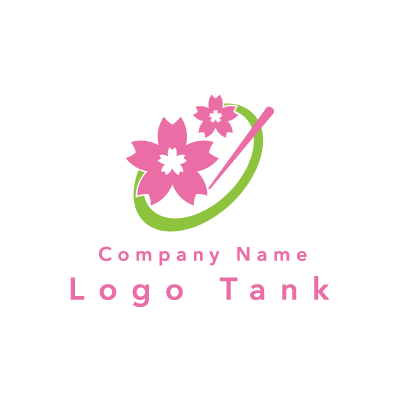 桜と鍼灸のロゴ
