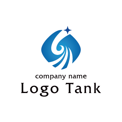 個性的なデザインのロゴ