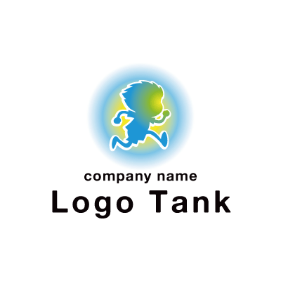 元気な子供のロゴ ロゴタンク 企業 店舗ロゴ シンボルマーク格安作成販売