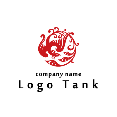 朱雀のロゴ ロゴタンク 企業 店舗ロゴ シンボルマーク格安作成販売
