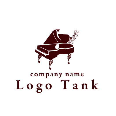 グランドピアノのシルエットのロゴ