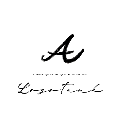 手書きの「A」のロゴマーク 