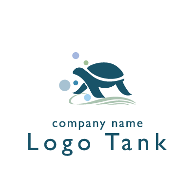 シンプルなカメのロゴ ロゴタンク 企業 店舗ロゴ シンボルマーク格安作成販売