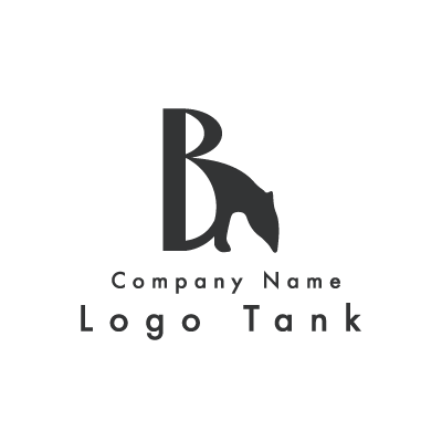 バクとBのロゴ B / 単色 / シンプル / モダン / 建設 / IT / ネット / ショップ / フード / 個人 / 夢 /,ロゴタンク,ロゴ,ロゴマーク,作成,制作