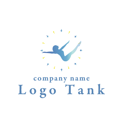 ピラティスをイメージしたロゴ ロゴタンク 企業 店舗ロゴ シンボルマーク格安作成販売