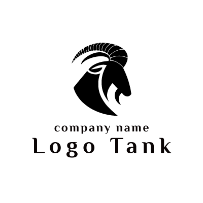 横向きヤギのロゴ ロゴタンク 企業 店舗ロゴ シンボルマーク格安作成販売