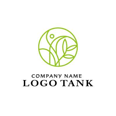 植物のシンプルなロゴ