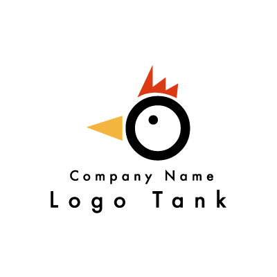 シンプルな鶏のロゴ ロゴタンク 企業 店舗ロゴ シンボルマーク格安作成販売