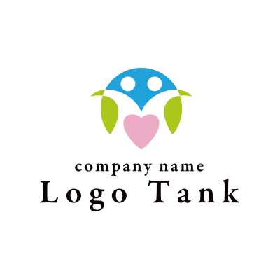 助け合い、協力、仲間を表現したロゴ
