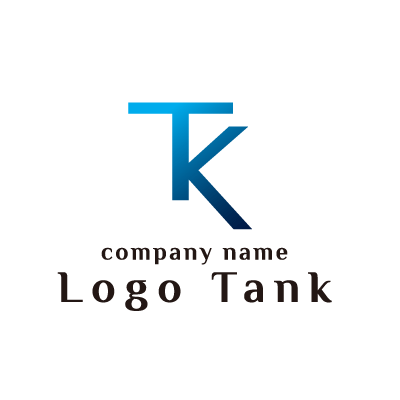 Tkのアルファベットロゴマーク ロゴタンク 企業 店舗ロゴ シンボルマーク格安作成販売