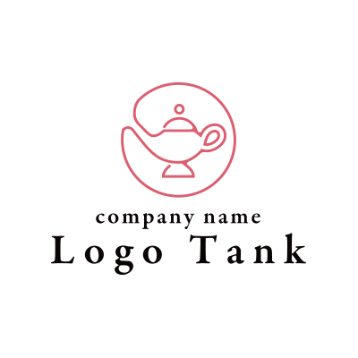 シンプルなランプのロゴ