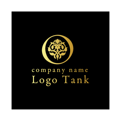 二重丸の間に文字が入ったマーク ロゴデザインの無料リクエスト ロゴタンク