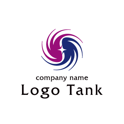 台風の目をモチーフにしたロゴ ロゴタンク 企業 店舗ロゴ シンボルマーク格安作成販売