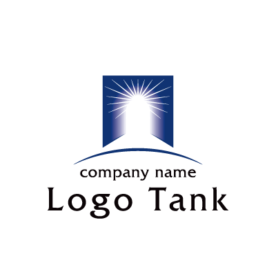 輝く未来への入り口をモチーフにしたロゴ ロゴタンク 企業 店舗ロゴ シンボルマーク格安作成販売